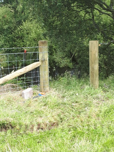 Two Straing Posts for Kissing Gates
